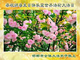 Image for article Les pratiquants de Falun Dafa de Chine souhaitent au vénérable Maître un Joyeux anniversaire et célèbrent la Journée mondiale du Falun Dafa (300 régions) (photos)